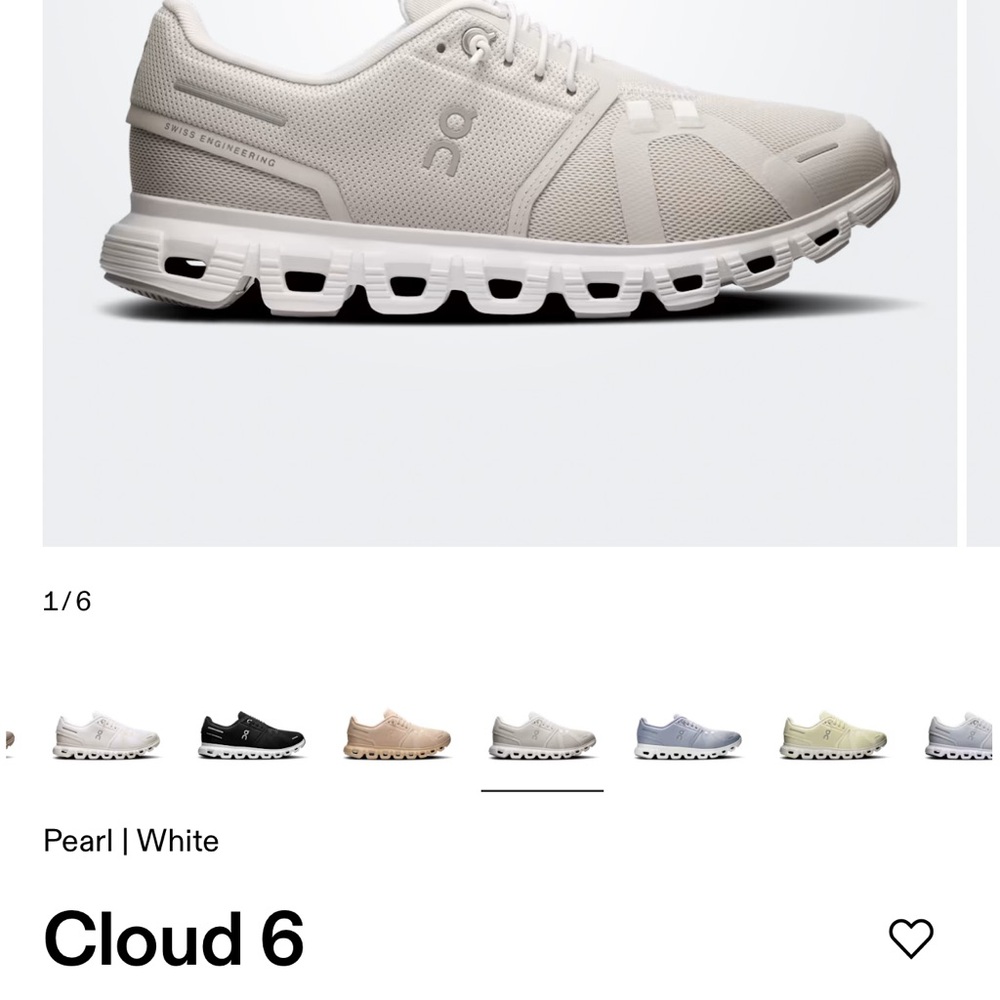 On Cloud Cloud 6 Women’s  Athletic Shoes - Picture 10 of 10